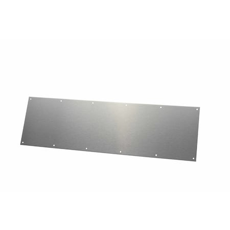 Rockwood 10" x 35" Kick Plate with Beveled Edges and Counter Sunk Holes Satin Stainless Steel Finish K105032D1035BEVCSK